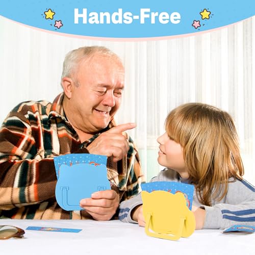 4 Pack Card Holders for Playing Cards, Playing Card Holder for Adults Kids Arthritis Little Hands,3 Layers Stand Foldable Plastic Card Holder Set for Card Games Poker Travel Game Night (Multicolor)