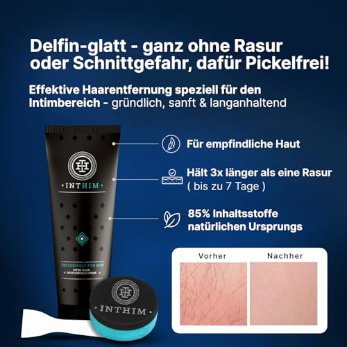 Enthaarungscreme für den Intimbereich von Inthim für Männer