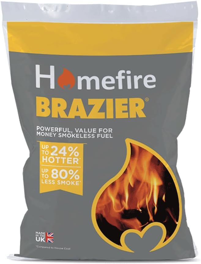 Smokeless Coal Fuel 10kg | Long-Lasting Low-Emission Solid Fuel | Ready to Burn | Attractive Flame for Open Fires & Multi-Fuel Stoves