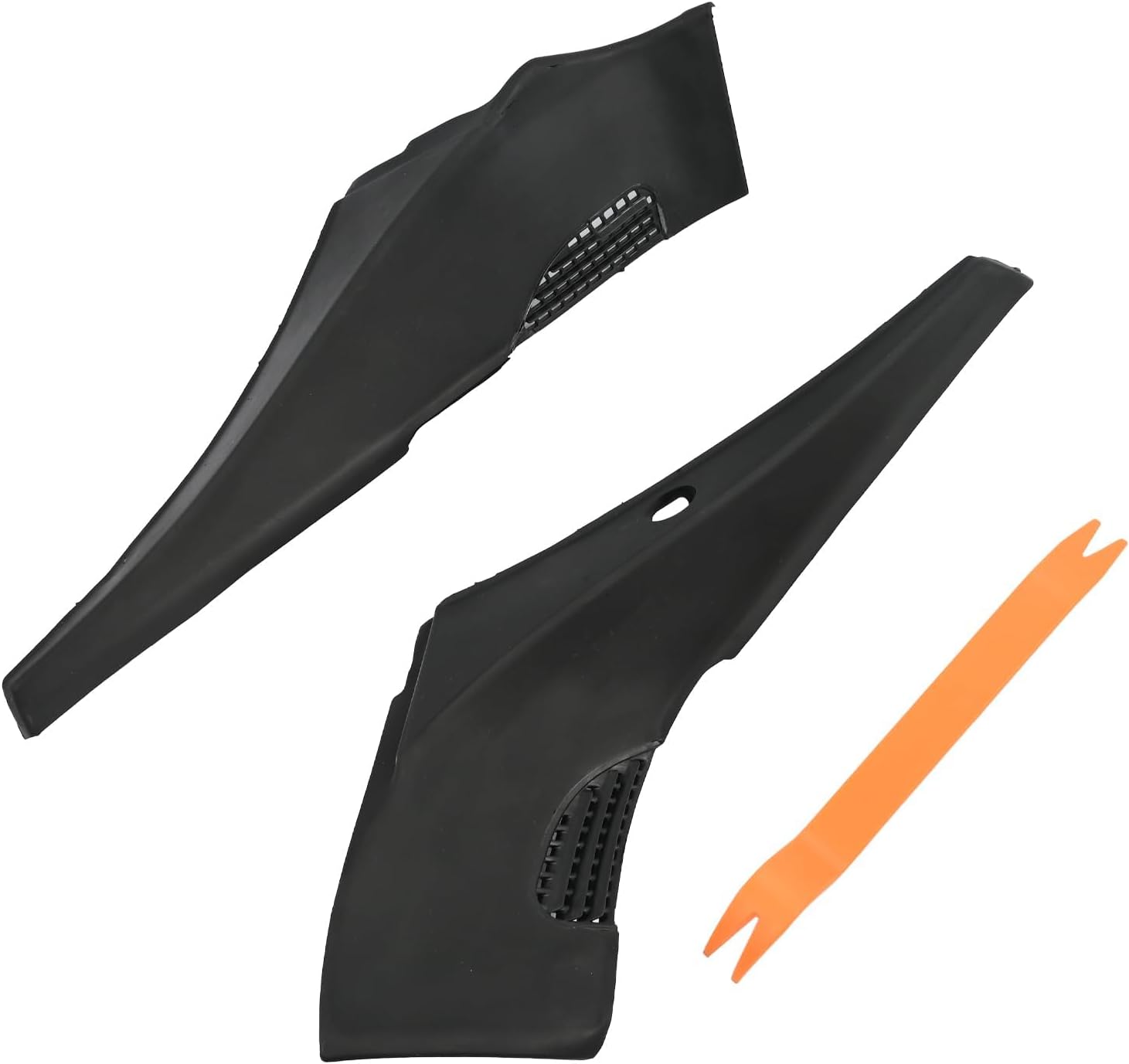 1 Pair Windshield Wiper Cowl End Panel 84620971 84620972 Compatible with Chevrolet Silverado 1500 2019 2020 2021 2022 2023 2024 2025,Front Driver & Passenger Side Black Air Inlet Grille