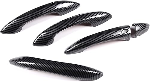 Miniatura 6 de PIUGILH Funda para manija de puerta para Hyundai Tucson L NX4 2021 2022 2023, protector de manija de puerta exterior (patrón de fibra de carbono)