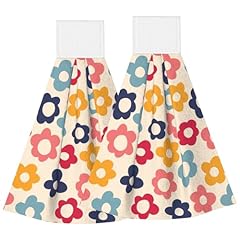 Vintage Groovy Flowers Colorful Daisy