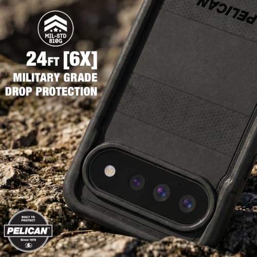 Image of Pelican Voyager Google Pixel 11 Pro Case with Belt Clip Holster - Black