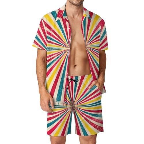 Chemise hawaïenne hommes anti chaleur ensemble short pantalon plage S