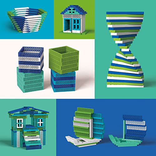bioblo Hello Box Ocean Mix with 100 Pieces, Sustainable Colourful Building Blocks for Children from 3 Years - Image 2