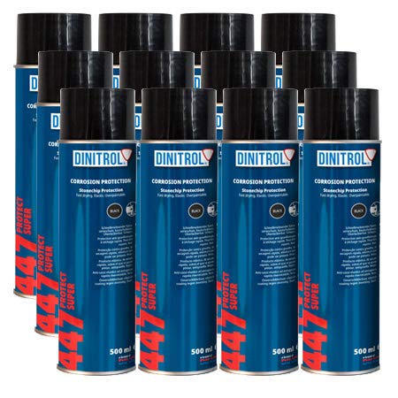 Rejel Dinitrol 447 Black Stone Chip 500Ml Aerosol X 12