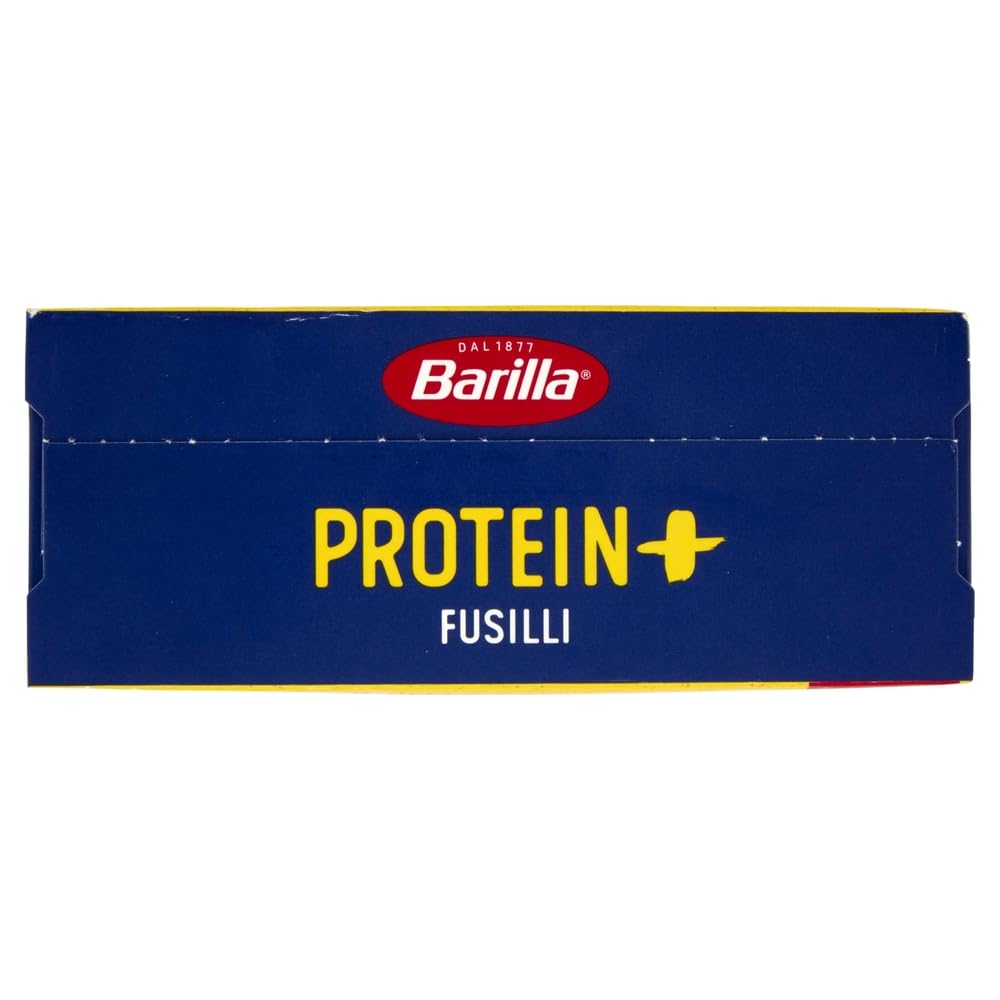 Barilla Protein+ Pasta Fusilli– 28×400g / mit 20 g Protein/100g, pflanzlich, bronzegeschnitten, al dente Genuss + Beni Culinari Kostenloser Schlüsselanhänger
