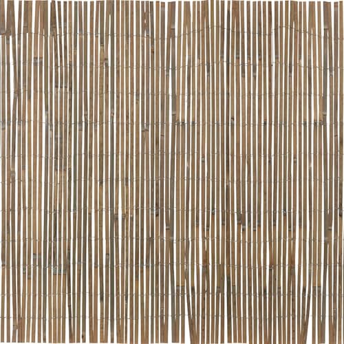 Image of Garden Gear Natural 4m Bamboo Slat Fencing Screening for Gardens, Patio and Terraces, Weatherproof & Durable Privacy Shield Divider (Bamboo Slat Screen Roll 1m x 4m)