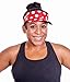 Red with White Polka Dots Running Headsweats Visor