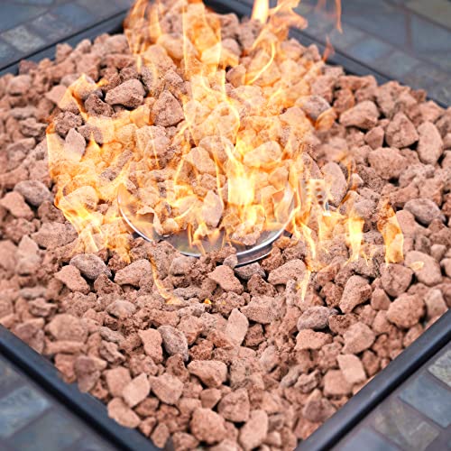 Image of Onlyfire 10Lbs Red Lava Rock for Fire Pit /Fireplace /Gas Grill /Landscaping