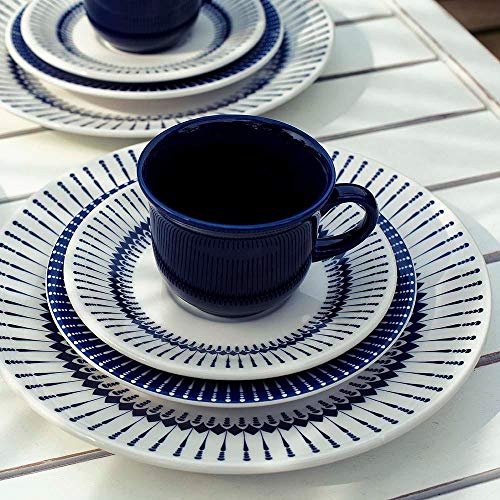 Aparelho de Jantar Chá com 20 Peças Biona Colb Branco/Azul