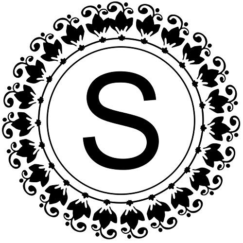 Self Ink Stamp|Personalized Stamp| Rubber Stamp|Ink Stamp| Customized Stamp| Monogram Stamp | Shiny 532 Round Custom Monogram Stamp Style 12
