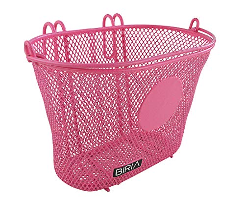Biria Basket with Hooks, Front, Removable, Children Wire mesh Small Kids Bicycle Basket. can add Your Stickers, Diameter is 3
