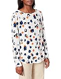 Weich fallende Viskosebluse BRAX Damen Style Vaida Rundhalsbluse Print Bluse, Offwhite, 38