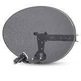 Viewi Zone 1 Satellite Dish & Single Output LNB for Sky/FreeSat/HD/SD - Image 1