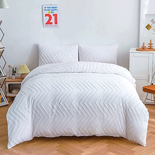 Housse de Couette 220x240 Blanche pour une Chambre Moderne Style Scandinave