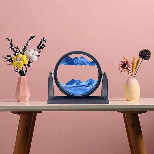 Miniatura 2 de Imagen artística de arena en movimiento de 10 pulgadas, arena de mar profundo 3D, redonda para adultos, juguetes relajantes, decoración, escritorio,