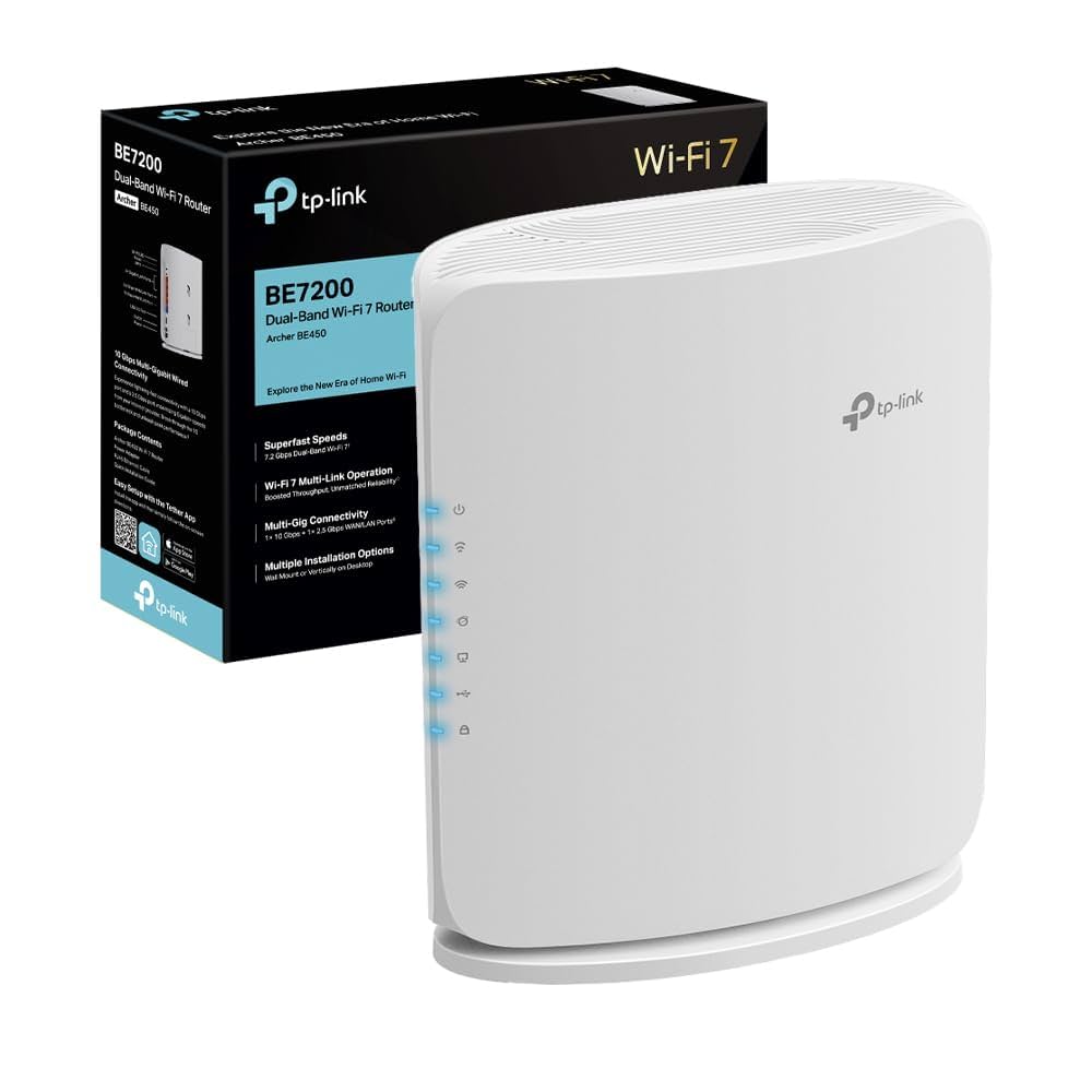 新品未使用品 TP-Link BE450 BE7200Wi-Fi 7 ルーター TP-Link Wi-Fi 7 Archer BE450 Router Wi-Fi BE7200Mbps, 1