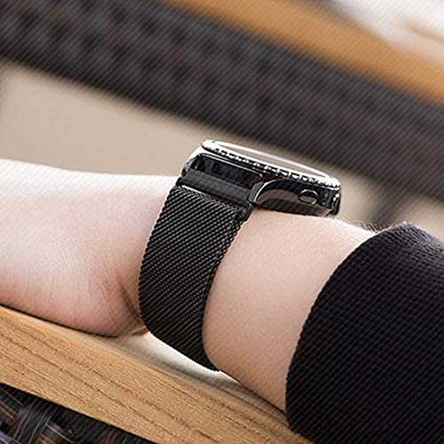 Image of AEETZ, Preimium Stainless Steel Milanese Band Strap Bracelet Magnetic Strap For Samsung Gear S3 Frontier & Classic Smart Watches - Milanese Black
