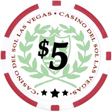 Set de 750 Fichas Casino Del Sol con Estuche y Accesorios miniatura 6