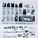 Farmertec 92IN1 Screws Bolts Nuts Clips Chain Tensioner Hardware Kit Compatible with Husqvarna 362 365 371 372XP Chainsaw