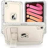 ZoneFoker for iPad Mini 6 Case, for iPad Mini 6th Generation Case 8.3 inch 2021 with Stand Pencil Holder [Supports 2nd], Clear Lightweight Slim Transparent Back Cover Skin for Apple i Pad 8.3'