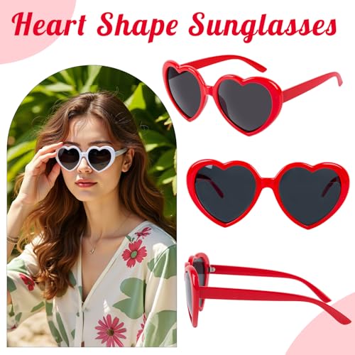 Heart Sunglasses for Women Men Fashion Lovely Shaped Sunglasses Vintage Cute Sun Glasses for Women3