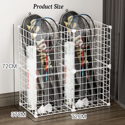Soporte para 40 raquetas de tenis rack metálico 72x37x72 cm miniatura 2