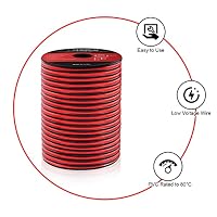 VIABRICO 30 Meter 16AWG 2x1,5mm² Elektrischer Draht, 2 Adrig Kabel 5V/12V/24V Stromkabel Kupferummanteltes Aluminium-Kupferkabel，Flexibel und Weich Niedrige Impedanz Verlängerungskabel – Ansicht 3