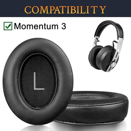 SOULWIT Lambskin Earpads Replacement for Sennheiser Momentum 3 Wireless Noise Cancelling Over/Around-Ear Headphones - Image 2