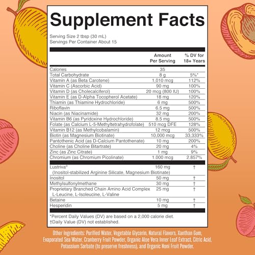 Maryruth Organics BL-AD-MLC-CV-SF-30Z-UN-01 Maryruth'S Liquid Multivitamin + Lustriva® Hair Growth thumb #4
