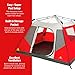 Outbound 6-Person Tent | Instant Pop up Tent for Camping with Carry Bag and Rainfly | Perfect for Backpacking or The Beach | Cabin Tent, Red