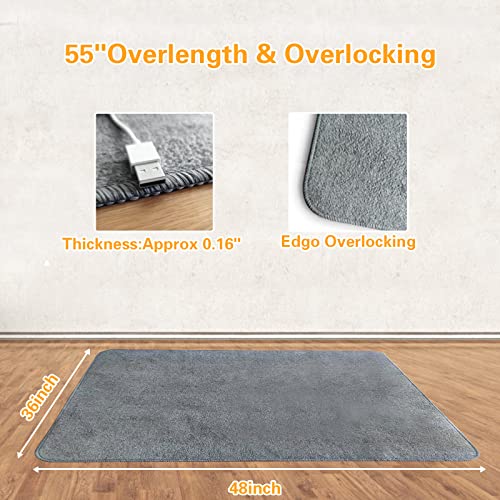 Xaosu Chair Mat For Hardwood Floor & Tile Floor, Under Desk Low-Pile Chair Mat For Rolling Chair，Multi-Purpose Computer Desk Chair Mat For Gaming, Large Anti-Slip Floor Protector For Home Office #TOP3