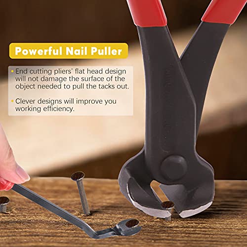 Mardatt 4-teiliges Polster-Klammerentferner Tack Puller Nagelentferner-Werkzeug-Set W Endschneider, Tack Lifter, Befestigungsentferner für Möbel