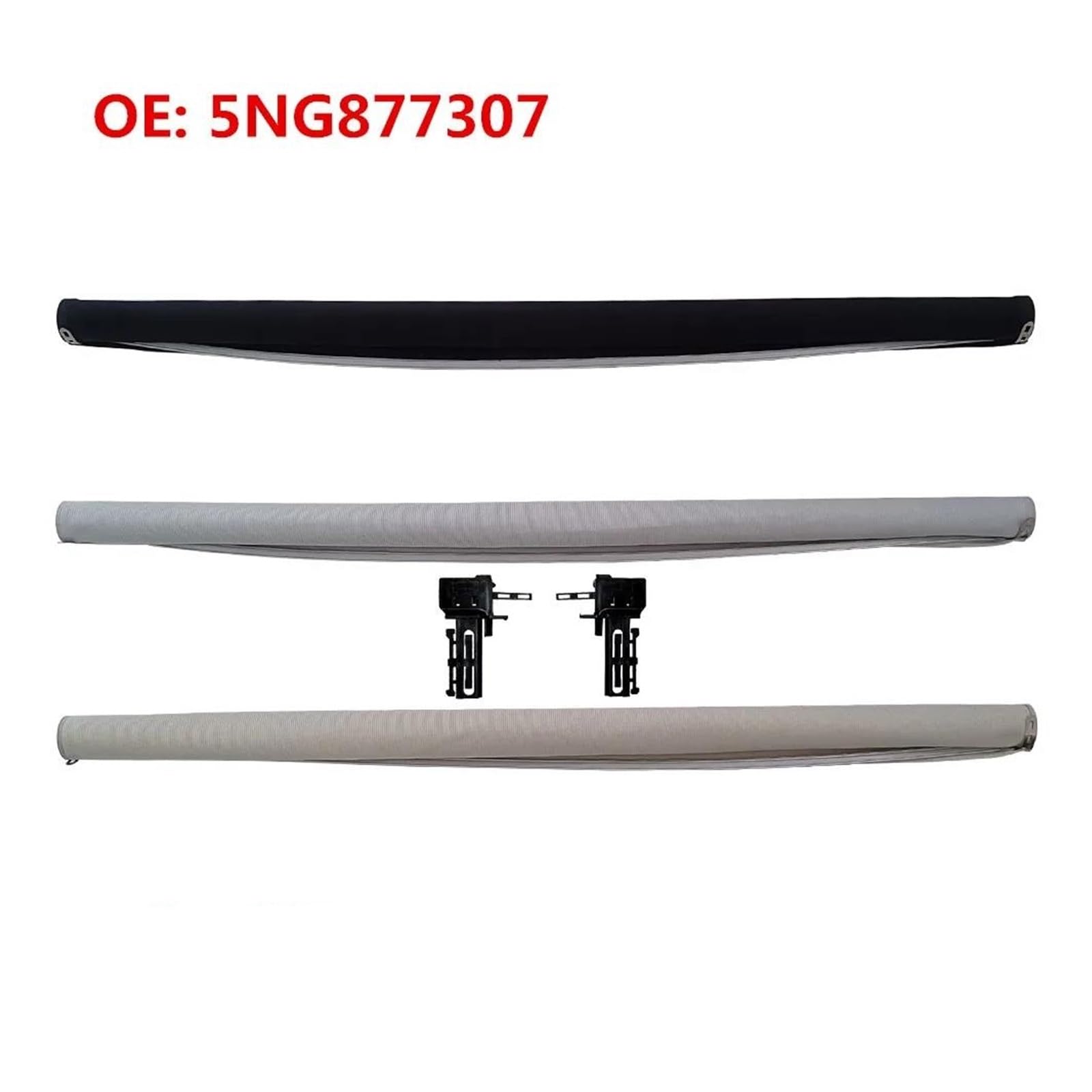 Tendine Parasole 5NG877307 Tenda A Rullo Per Tenda Parasole Per Tetto Apribile Panoramico Auto Per VW Per Tiguan L 2017-2021 Per Teramont 2017 Per Tayron 2019 Parasole Auto Bambini (Colore : Nero)