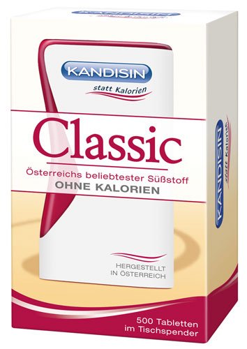 Kandisin Tischdose, Süßstoff-Spender, 500 Stück - 37gr Cover