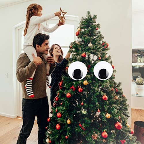 Diyasy 7.5 Inches Giant Googly Eyes, 2 Pcs Large Wiggle Eyes Self Adhesive For Diy Craft Decorations And Christmas Ornaments. #TOP5