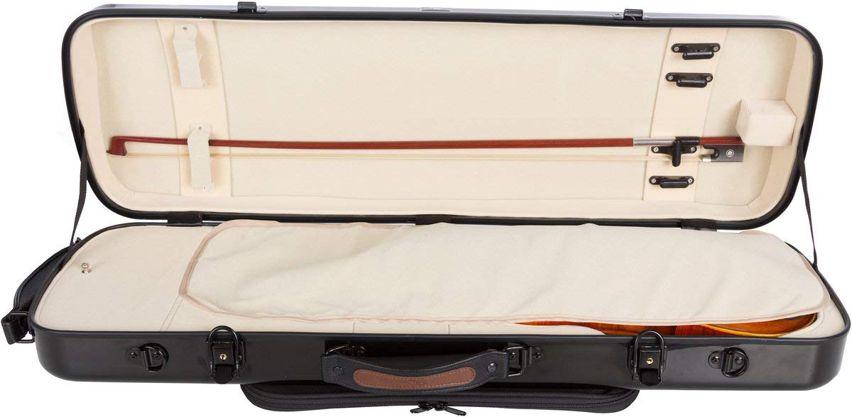 Custodia per violino Fiberglass Oblong 4/4 black - cream M-Case