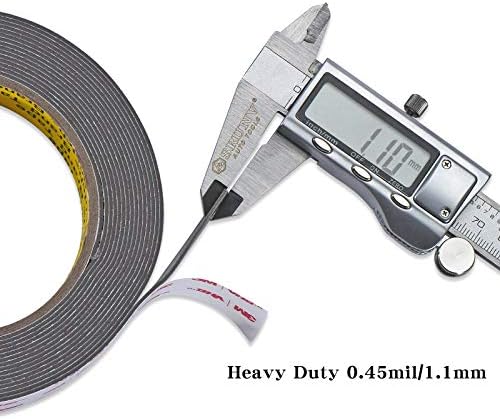 Roseberry 3M Heavy Duty Double Sided Tape, VHB Tape 16FT1.1mm, 0.5inch,Waterproof Mounting Tape for Car, Home Decor, Office Decor