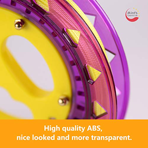 Mint's Colorful Life Kite String Reel Winder 7Inches Dia With 600 Feet Line (60 Lbs) For Kids/Teens, Purple #TOP1