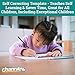 Channie’s Practice Handwriting & Printing Paper Workbook One Page A Day, 250 Pages Front & Back, 125 Sheets, Grades PreK – 1st, Size 8.5” x 11” Summer School, Summer Bridge