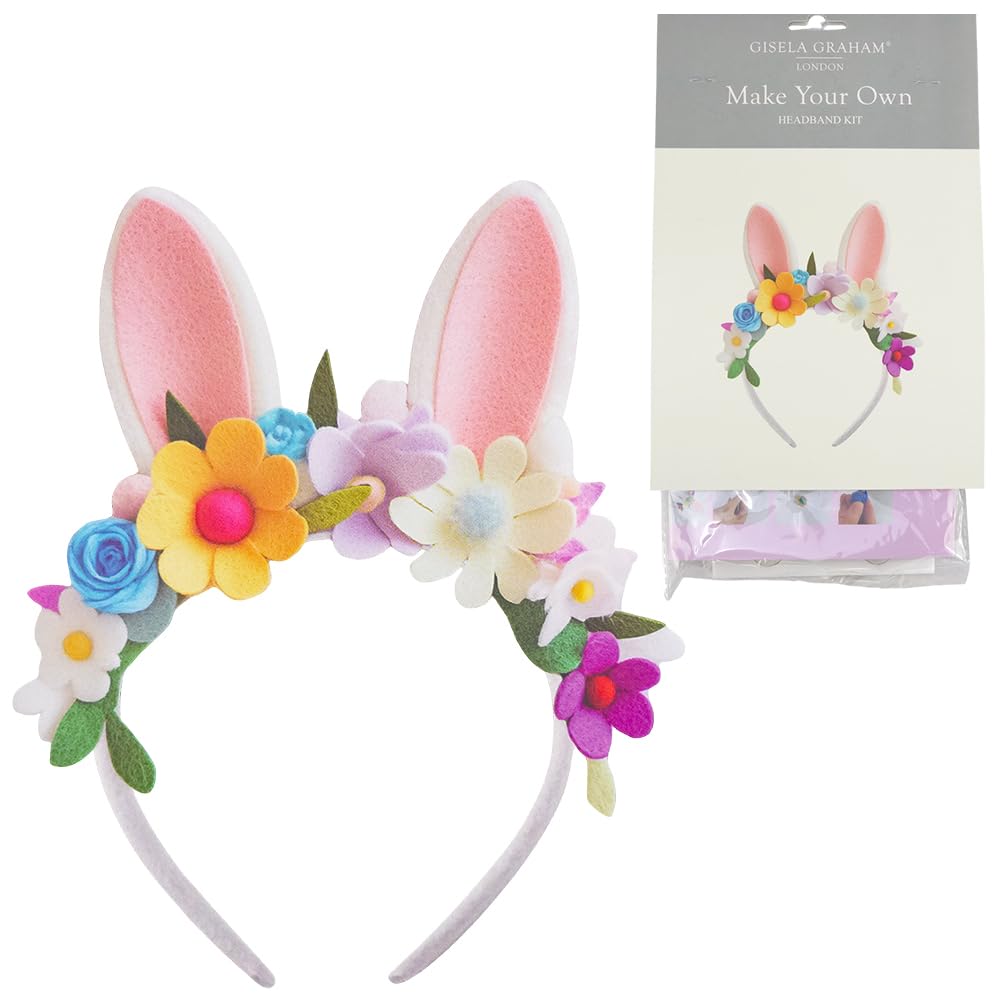 Crafty Capers Multi Easter Floral Headband Craft Kit | Make Your Own Bunny Ears For Kids