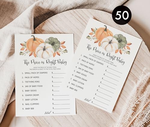 All Ewired Up 50 Baby Shower Price Is Right (50-Cards) Fun Baby Shower Game Activity thumb #2