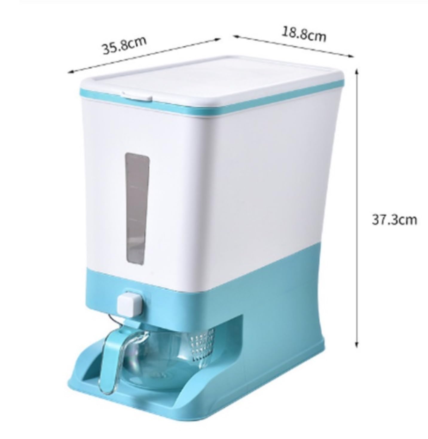 Müslispender Reisspender 8L Reis Spender Mit Deckel Lagerung Container Halter Dispenser Für Küche Küchen Reisbehälter(Grün)