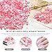 Bouiexye 80g Mix Flatback Pearls and Rhinestones for Crafts Pink White Mixed Size 2mm-10mm Half Round Pearls Rhinestones for Nail Art Tumblers Shoes DIY Bedazzling with Tweezers Wax Pen