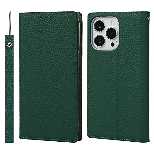 Étui portefeuille iPhone 13 Pro vert pour femme active Havaya