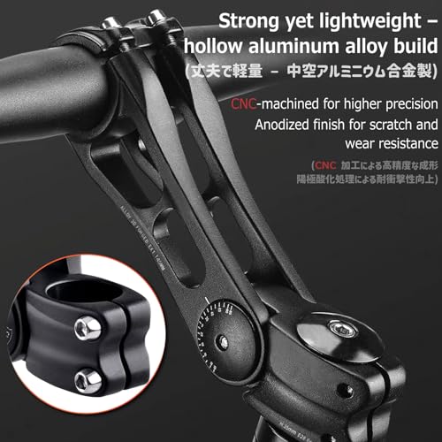 image for Azarxis Bike Stem Adjustable 25.4 31.8mm Bicycle Stem MTB 85 Degree - 