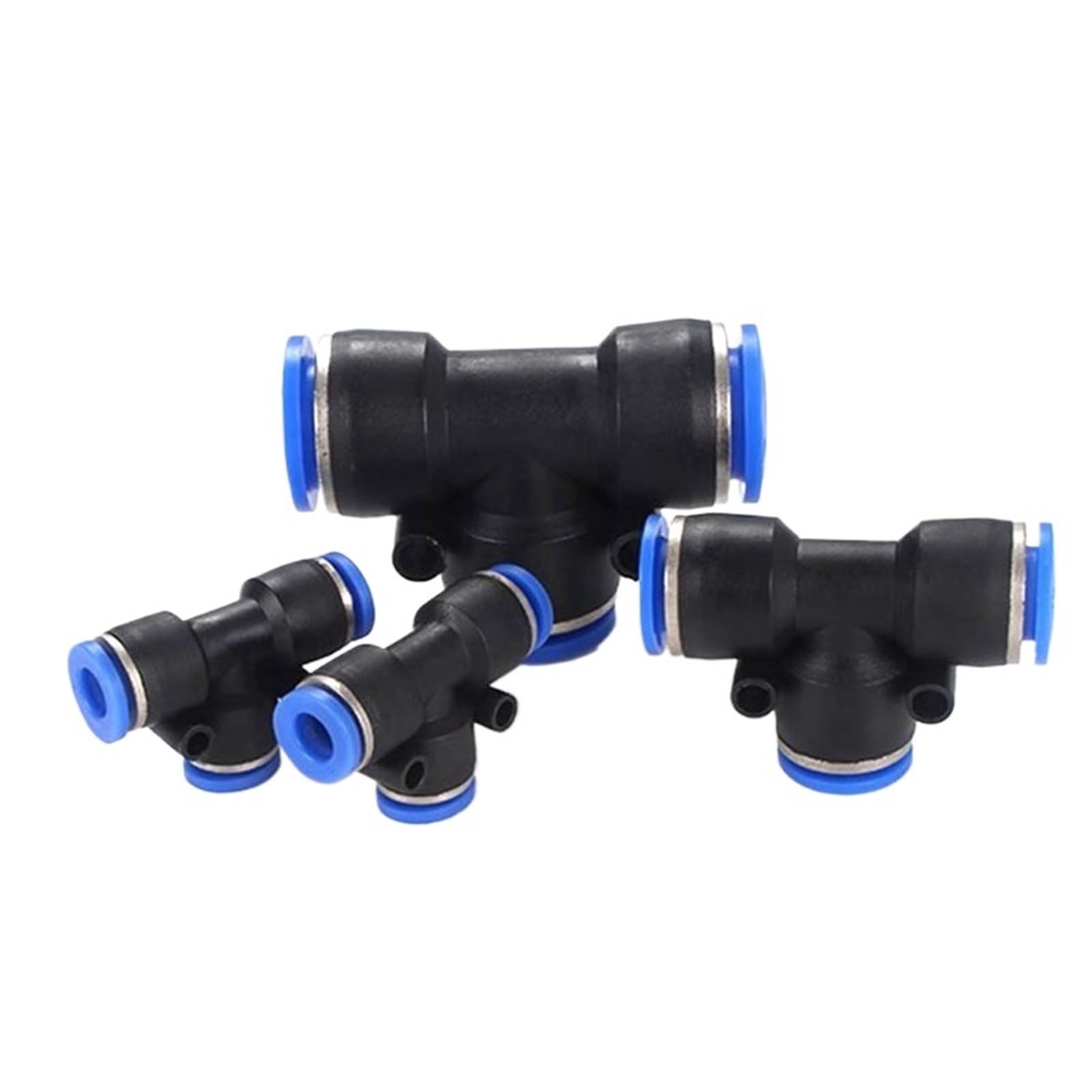 Conectores neumáticos rápidos de 20/50 piezas, conectores de manguera de aire, plástico PE, PEG, 4 mm, 6 mm, 8 mm, 10 mm y 12 mm.(PEG 8-6,20 PCS)