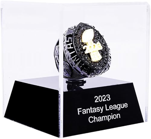 Miniatura 5 de Anillo de campeonato de fútbol de fantasía 2023 Premio Trofeo Premio Deporte MVP Ganador del campeón de la liga FFL Anillo de campeón