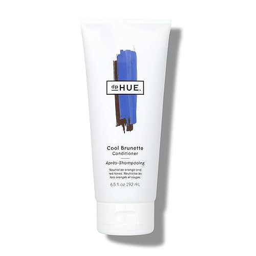 dpHUE Cool Brunette Acondicionador  6.5 oz  Pigmentos azules neutralizan tonos naranja no deseados, rojo y cobrizo  Color seguro  Sin parabenos, SLS